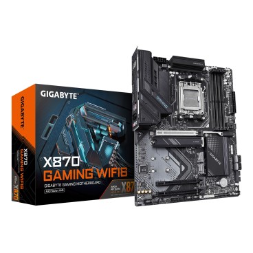 GIGABYTE X870 GAMING WIFI6 Carte Mère - Prend en charge les processeurs AMD Ryzen 9000, 8+2+2 phases VRM, jusqu'à 8000MHz DDR5