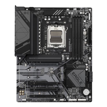 GIGABYTE B650 EAGLE Carte mère - AMD Ryzen série 9000, VRM 12+2+2 phases, jusqu'à 7600 MHz DDR5 (OC), 1xPCIe 5.0 + 2xPCIe 4.0