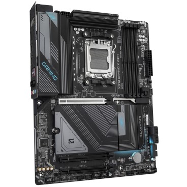 GIGABYTE X870 GAMING X WIFI7 Carte Mère - Prend en charge les processeurs AMD Ryzen 9000, 16+2+2 phases VRM, jusqu'à 8000MHz