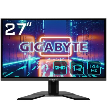 GIGABYTE G27Q Moniteur de jeu 27" QHD - 2560 x 1440 (QHD), 144Hz, 1ms, 350 cd m2, FreeSync Premium, Display HDR400, HDMI 2.0,