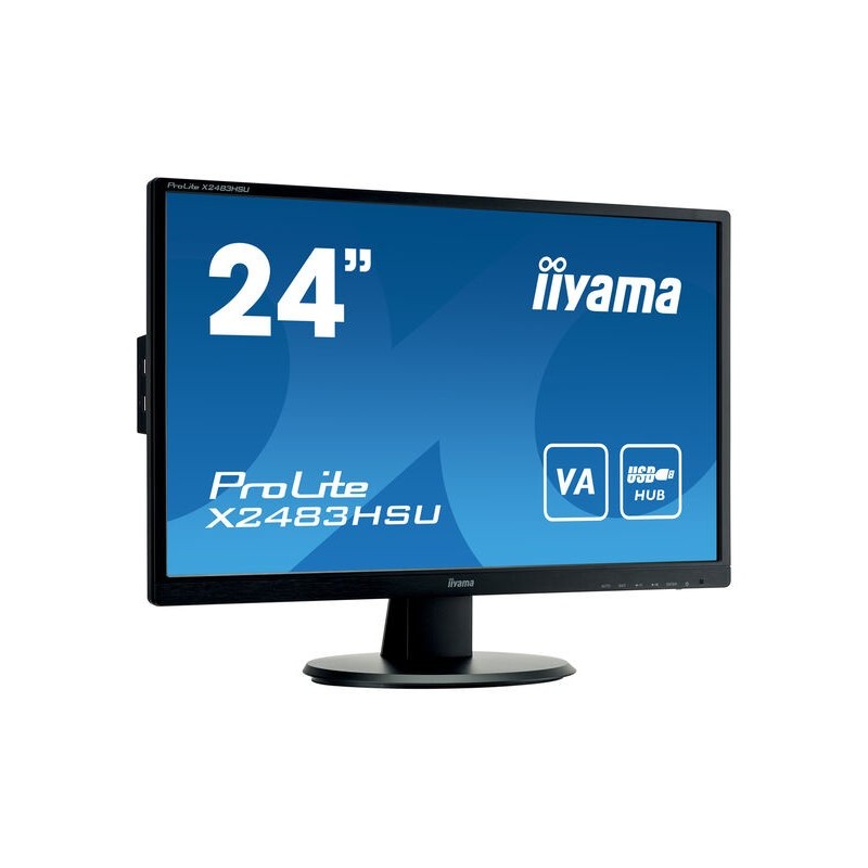 iiyama ProLite X2483HSU-B5 écran plat de PC 60,5 cm (23.8") 1920 x 1080 pixels Full HD LED Noir