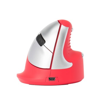 R-Go Tools R-Go HE Sport, Souris ergonomique, Moyen (Longueur de la main 165-185mm), Droitier, Bluetooth, Rouge