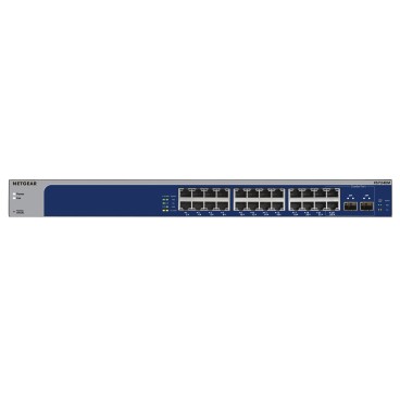 NETGEAR XS724EM Géré L2 10G Ethernet (100 1000 10000) 1U Bleu, Gris