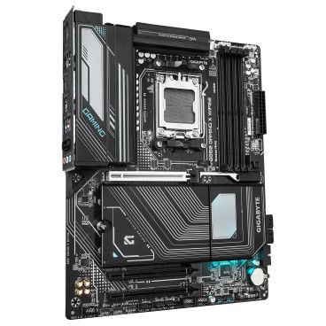 GIGABYTE B850 GAMING X WIFI6E Carte Mère - AMD Ryzen 9000 Series CPUs, VRM numérique 12+2+2 phases, jusqu'à 8200MHz DDR5 (OC),