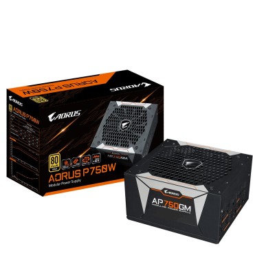 GIGABYTE AP750GM unité d'alimentation d'énergie 750 W 20+4 pin ATX ATX Noir