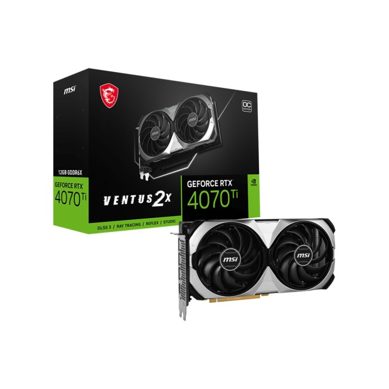 MSI VENTUS GEFORCE RTX 4070 TI 2X 12G OC carte graphique NVIDIA 12 Go GDDR6X