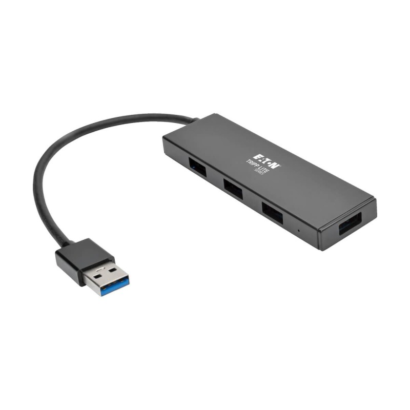 Tripp Lite U360-004-SLIM hub & concentrateur USB 3.2 Gen 1 (3.1 Gen 1) Type-A 5000 Mbit s Noir