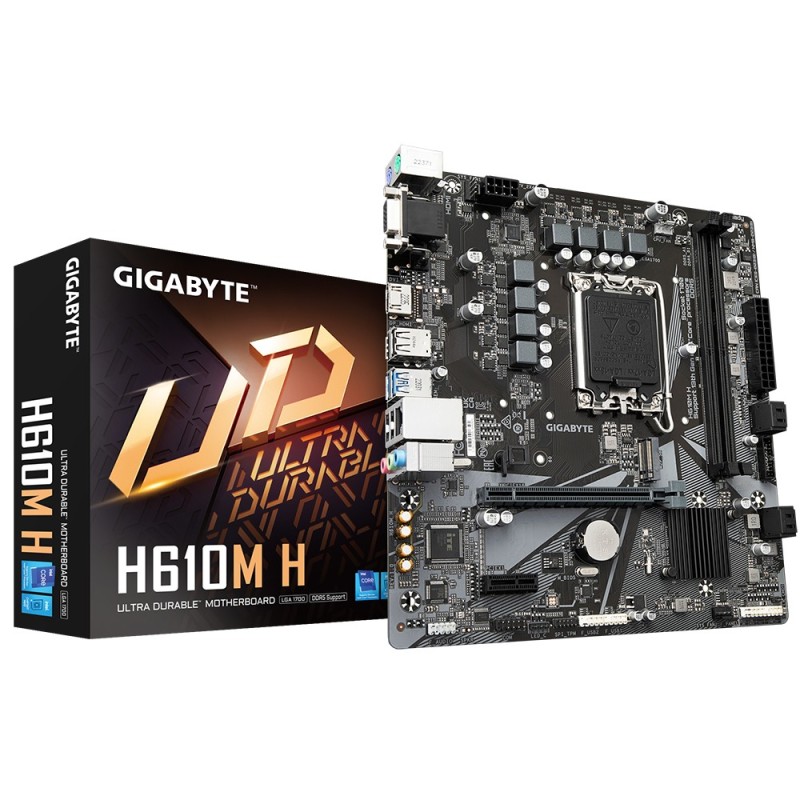 GIGABYTE H610M H carte mère Intel H610 Express LGA 1700 micro ATX