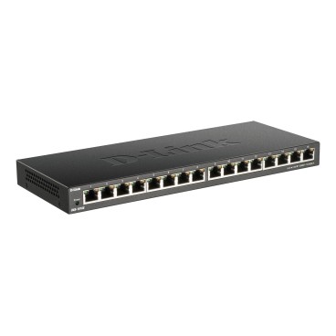 D-Link DGS-1016S Non-géré Gigabit Ethernet (10 100 1000) Noir