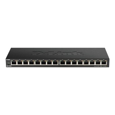 D-Link DGS-1016S Non-géré Gigabit Ethernet (10 100 1000) Noir