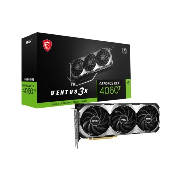 MSI VENTUS GEFORCE RTX 4060 TI 3X 16G OC carte graphique NVIDIA 16 Go GDDR6