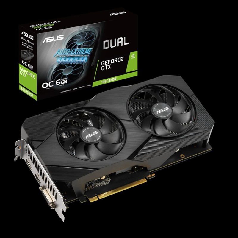 ASUS Dual -GTX1660S-O6G-EVO NVIDIA GeForce GTX 1660 SUPER 6 Go GDDR6