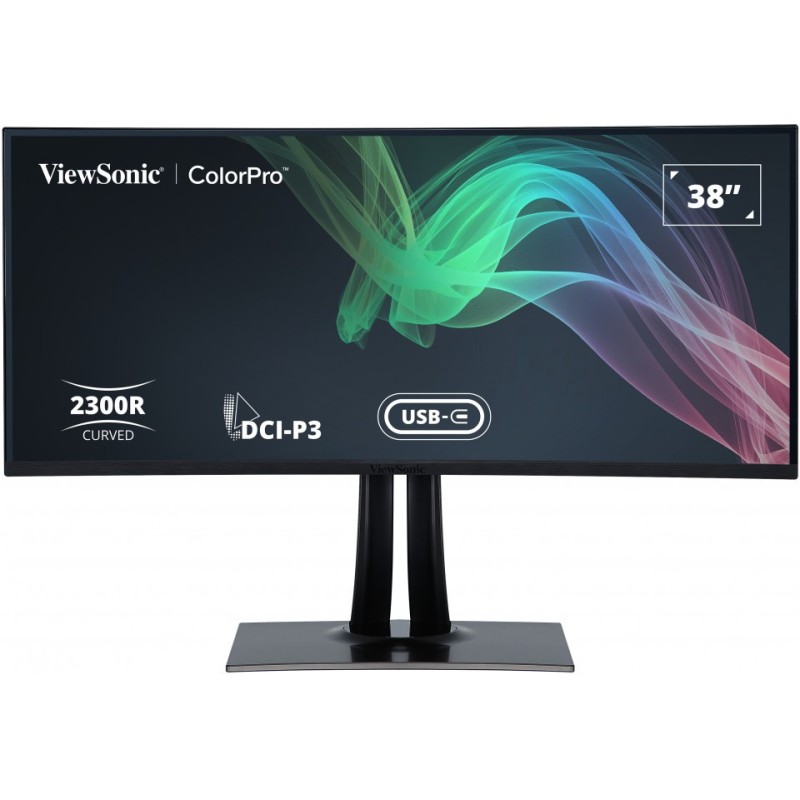 Viewsonic VP3881A écran plat de PC 96,5 cm (38") 3840 x 1600 pixels Quad HD+ LED Noir