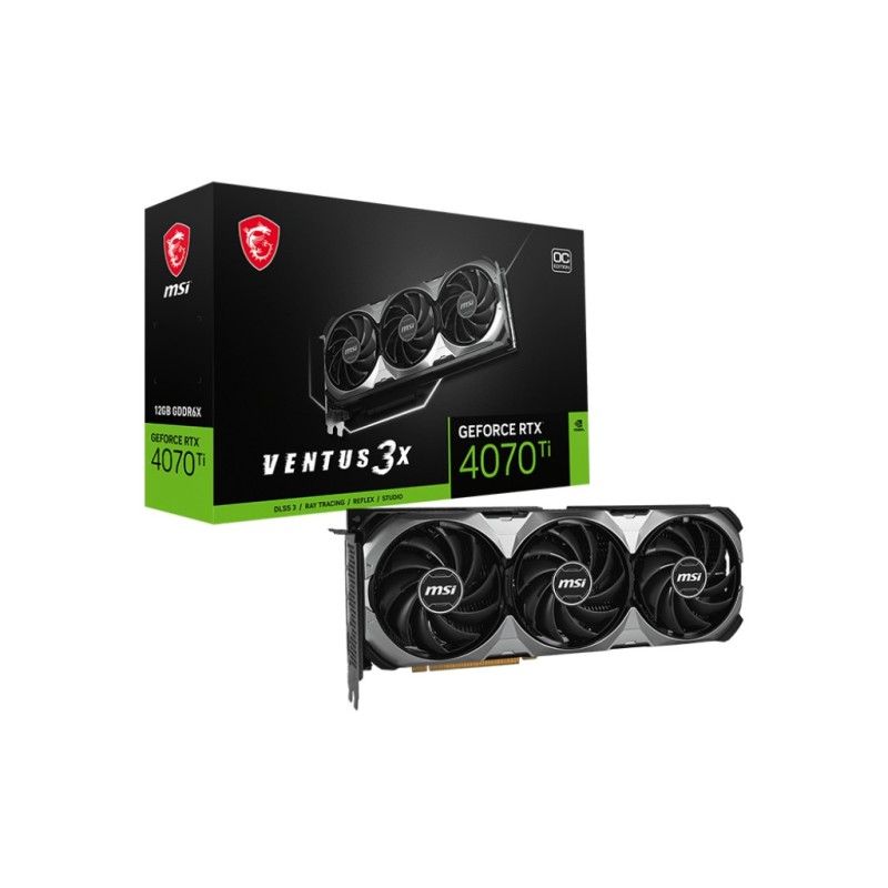 MSI VENTUS GEFORCE RTX 4070 Ti 3X E1 12G OC carte graphique NVIDIA 12 Go GDDR6X