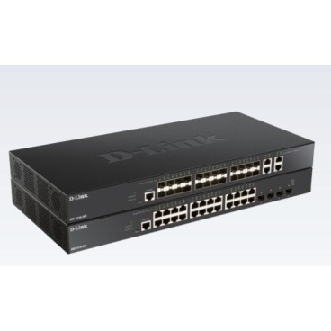 D-Link DXS-1210-28T commutateur réseau Géré L2 L3 10G Ethernet (100 1000 10000) 1U Noir