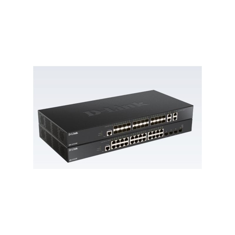 D-Link DXS-1210-28T commutateur réseau Géré L2 L3 10G Ethernet (100 1000 10000) 1U Noir