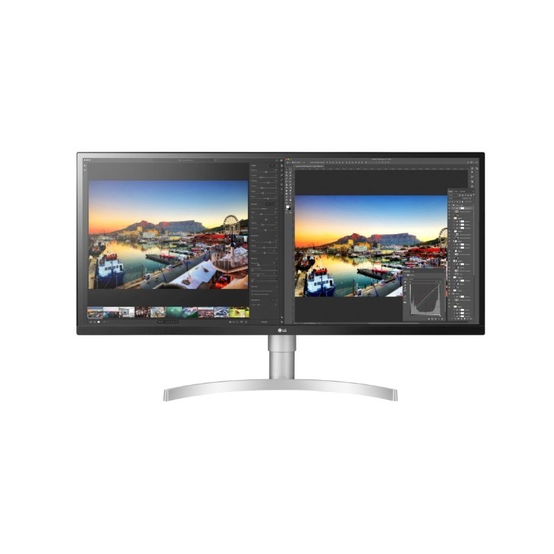 LG 34WL850-W LED display 86,4 cm (34") 3440 x 1440 pixels UltraWide Quad HD Noir, Argent