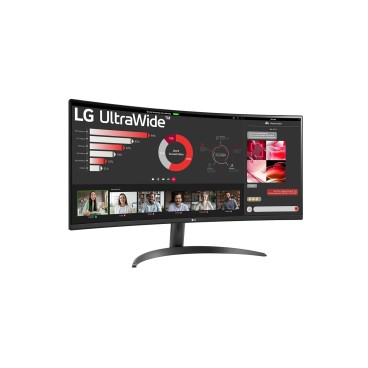 LG 34WR50QC-B écran plat de PC 86,4 cm (34") 3440 x 1440 pixels UltraWide Quad HD LCD Noir