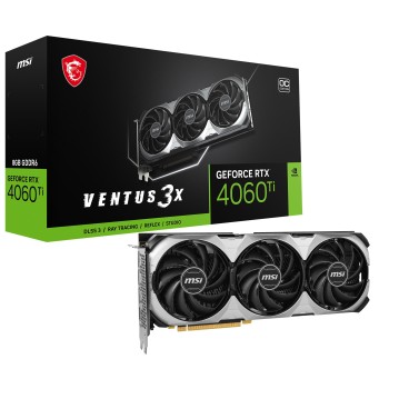 MSI VENTUS GeForce RTX 4060 Ti 3X 8G OC NVIDIA 8 Go GDDR6