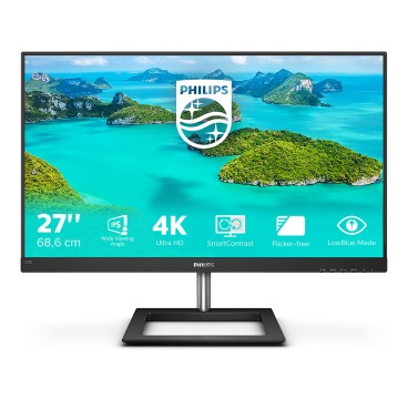 Philips E Line 278E1A 00 écran plat de PC 68,6 cm (27") 3840 x 2160 pixels 4K Ultra HD LCD Noir