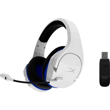 HyperX Core Cloud Plus - Casque pour jeux sans fil (bleu blanc) - PS5 -PS4