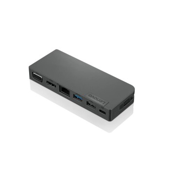 Lenovo 4X90S92381 station d'accueil Avec fil USB 3.2 Gen 1 (3.1 Gen 1) Type-C Gris