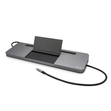 i-tec Metal USB-C Ergonomic 4K 3x Display Docking Station with Power Delivery 85 W + Universal Charger 112 W