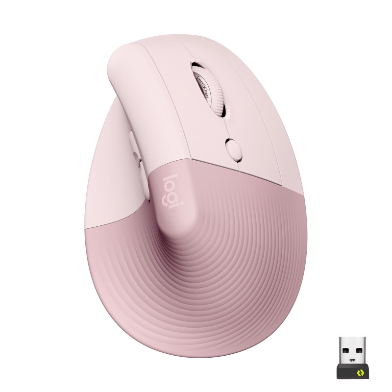 Logitech Lift souris Bureau Droitier RF sans fil + Bluetooth Optique 4000 DPI