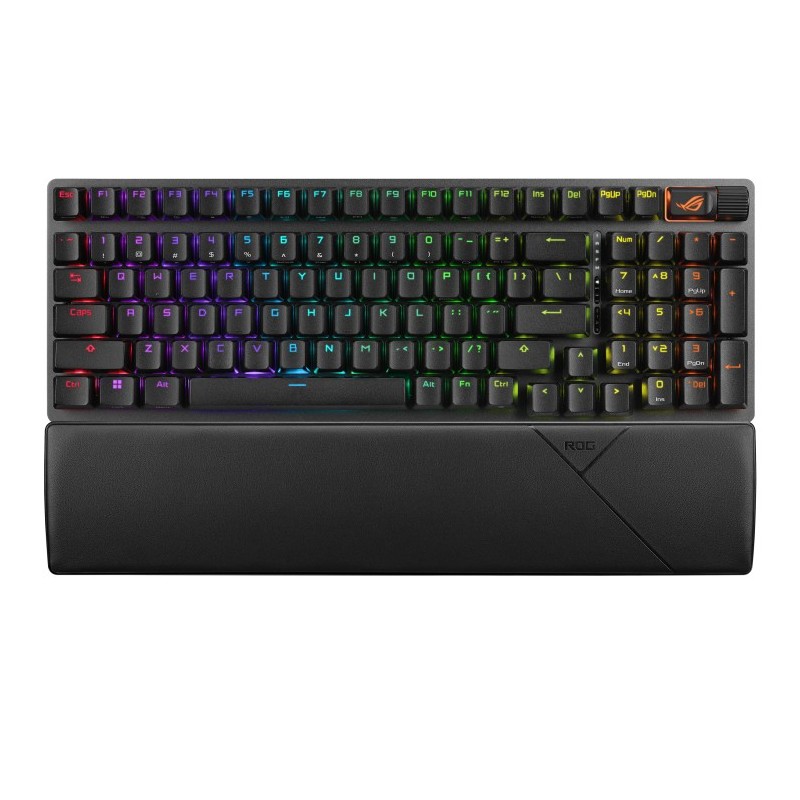 ASUS ROG Strix Scope II 96 Wireless clavier Jouer USB + RF Wireless + Bluetooth QWERTY Français Noir