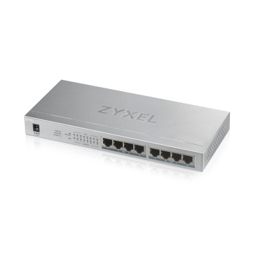 Zyxel GS1008HP Non-géré Gigabit Ethernet (10 100 1000) Connexion Ethernet, supportant l'alimentation via ce port (PoE) Gris