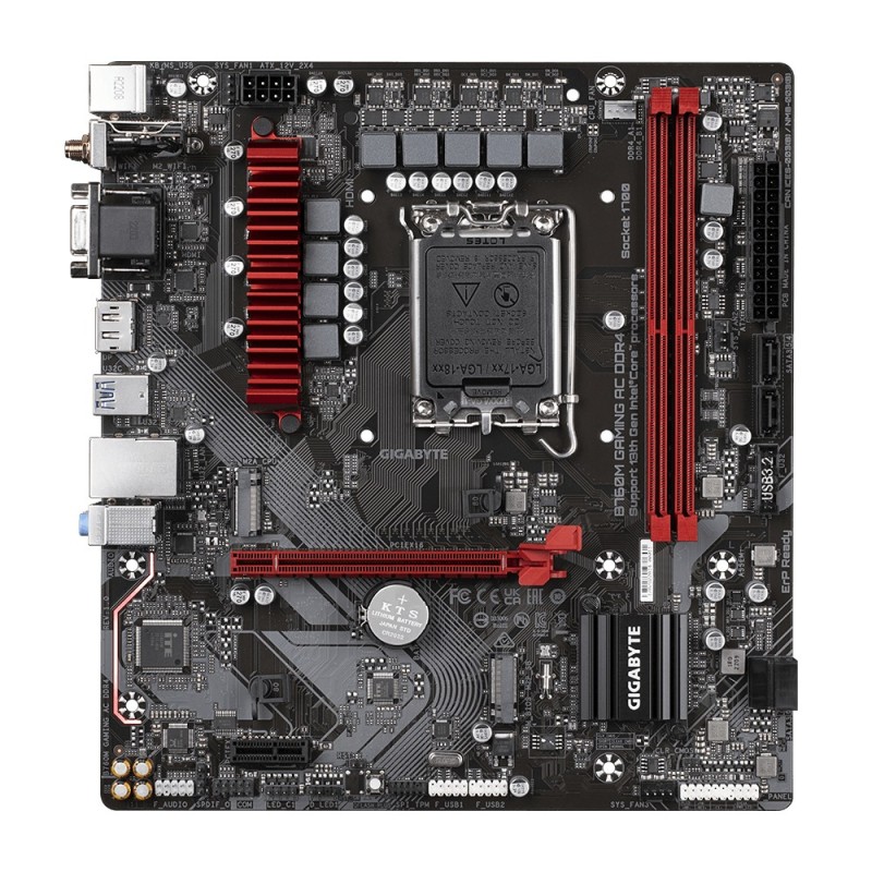 GIGABYTE B760M GAMING AC DDR4 carte mère Intel B760 LGA 1700 micro ATX