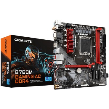 GIGABYTE B760M GAMING AC DDR4 carte mère Intel B760 LGA 1700 micro ATX