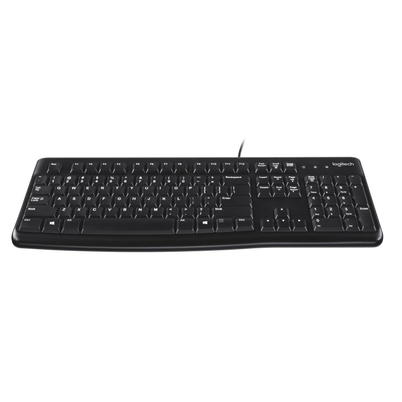 Logitech Keyboard K120 for Business clavier Bureau USB QWERTY US International Noir