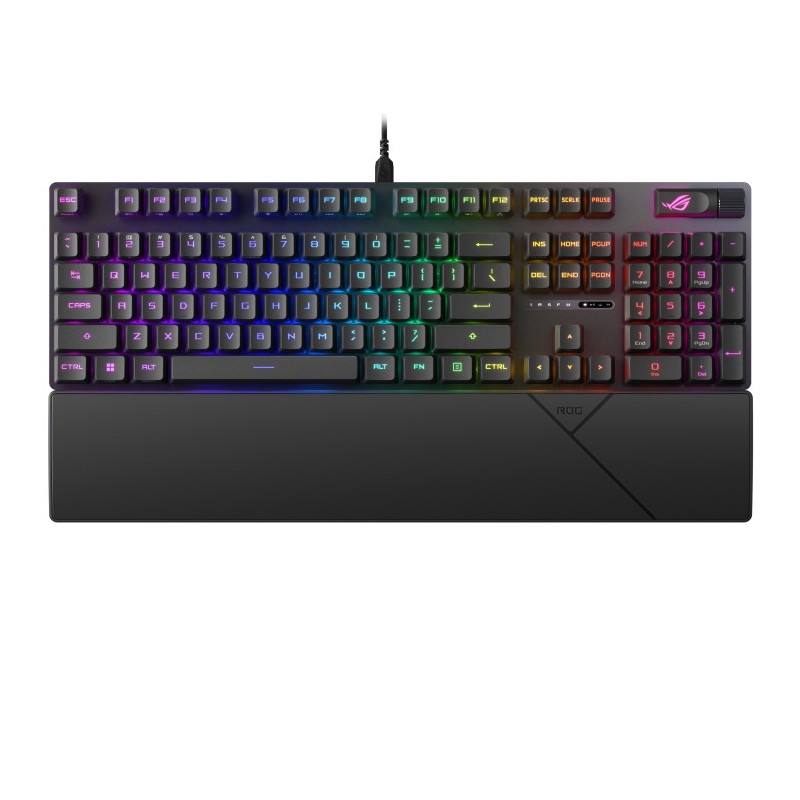 ASUS ROG STRIX SCOPE II clavier Jouer USB AZERTY Français Noir