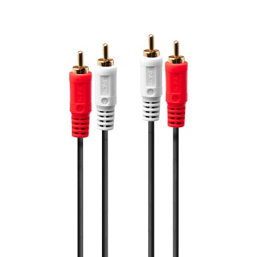 Lindy 35661 câble audio 2 m 2 x RCA Rouge, Blanc