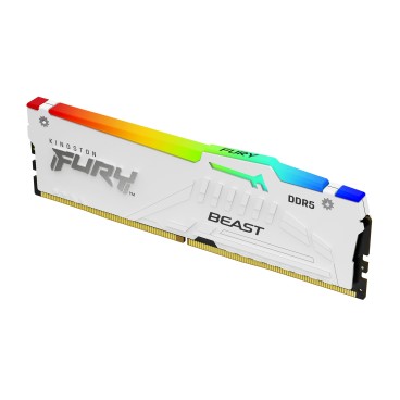 Kingston Technology FURY Beast 32 Go 6000 MT s DDR5 CL36 DIMM (Kits de 2) White RGB EXPO