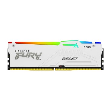 Kingston Technology FURY Beast 32 Go 6000 MT s DDR5 CL36 DIMM (Kits de 2) White RGB EXPO