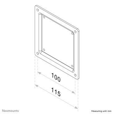 Neomounts plaque d'adaptation vesa