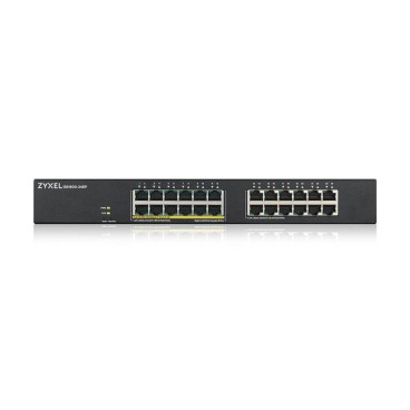 Zyxel GS1900-24EP Géré L2 Gigabit Ethernet (10 100 1000) Connexion Ethernet, supportant l'alimentation via ce port (PoE) Noir