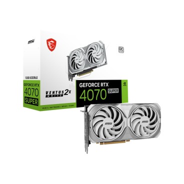 MSI GeForce RTX 4070 SUPER 12G VENTUS 2X WHITE OC NVIDIA 12 Go GDDR6X