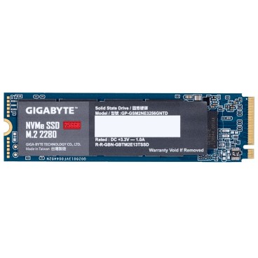 GIGABYTE GP-GSM2NE3256GNTD disque SSD 256 Go M.2 PCI Express 3.0 NVMe