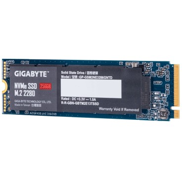 GIGABYTE GP-GSM2NE3256GNTD disque SSD 256 Go M.2 PCI Express 3.0 NVMe