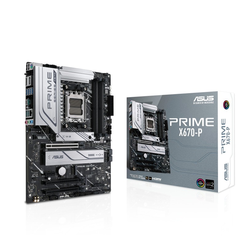 ASUS PRIME X670-P AMD X670 Emplacement AM5 ATX