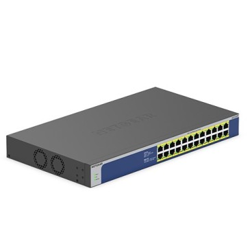 NETGEAR GS524PP Non-géré Gigabit Ethernet (10 100 1000) Connexion Ethernet, supportant l'alimentation via ce port (PoE) Gris