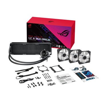 ASUS ROG STRIX LC II 360 ARGB Processeur Refroidisseur de liquide tout-en-un 12 cm Noir