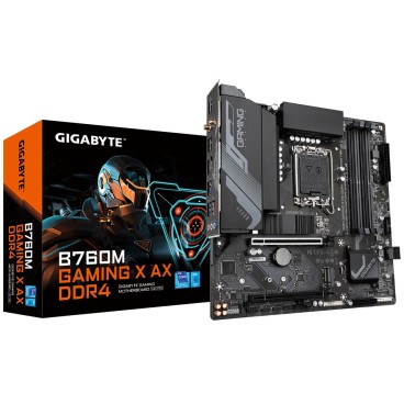 GIGABYTE B760M GAMING X AX DDR4 carte mère Intel B760 Express LGA 1700 micro ATX