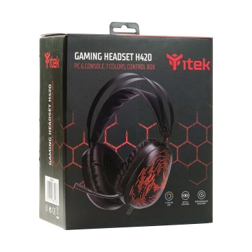 itek H420 Casque Avec fil Arceau Jouer Noir