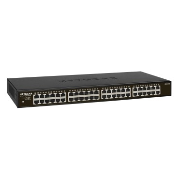 NETGEAR GS348 Non-géré Gigabit Ethernet (10 100 1000) 1U Noir