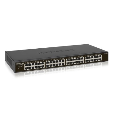 NETGEAR GS348 Non-géré Gigabit Ethernet (10 100 1000) 1U Noir