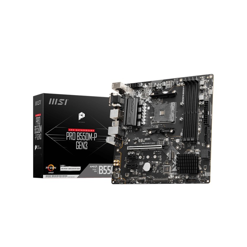 MSI PRO B550M-P GEN3 carte mère AMD B550 Emplacement AM4 micro ATX